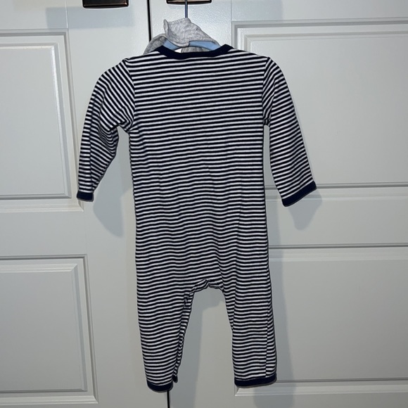 Bloomie’s Boys’ Striped Coverall & Bib Set. Size 6 months. - Picture 5 of 5